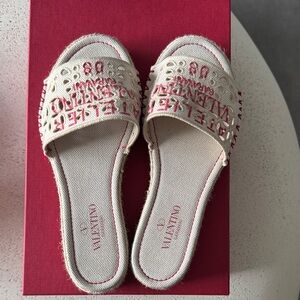 Valentino Garavani Canvas Atelier 08 San Gallo Edition Espadrille - 36
